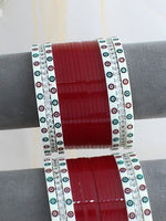Sakshi Bridal Choora Bangle Set -Maroon