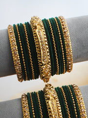 Garima Bangle Set / Stack-Green