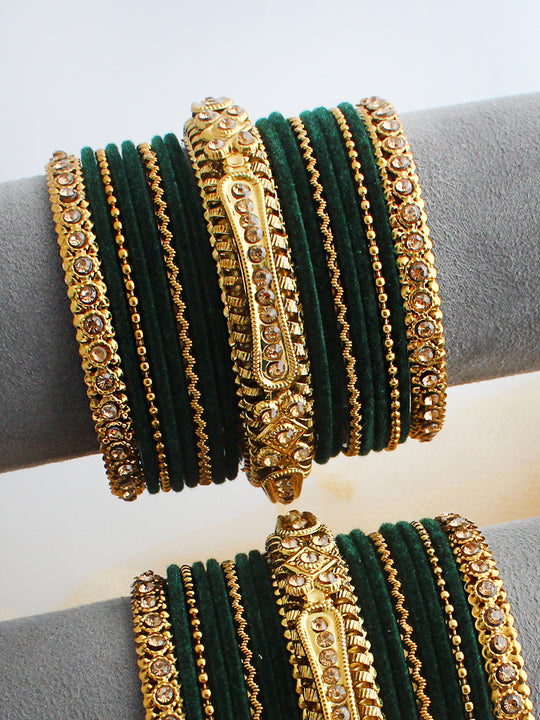 Garima Bangle Set / Stack-Green