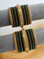 Garima Bangle Set / Stack-Green