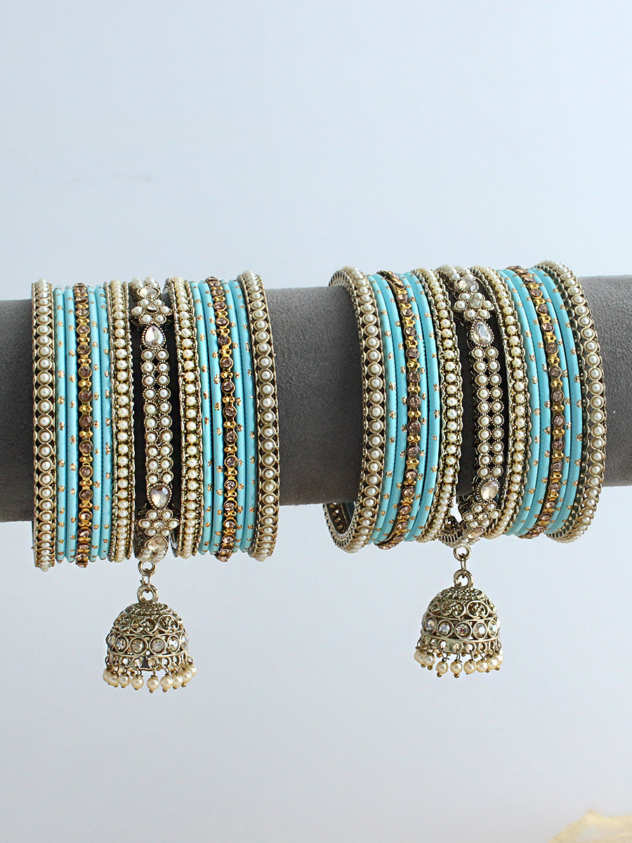 Bhumi Bangle Set / Stack-Turquoise