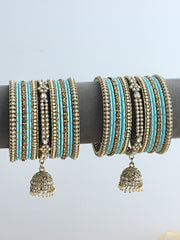 Bhumi Bangle Set / Stack-Turquoise