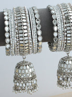 Manira Bangle Set / Stack -Silver