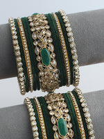 Adaa Bangle Set / Stack-Green