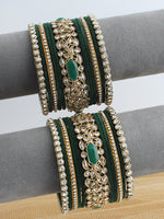 Adaa Bangle Set / Stack-Green
