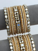 Amayra Mirror Bangle Set / Stack-Gold