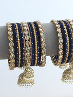 Harika Bangle Set / Stack-Blue