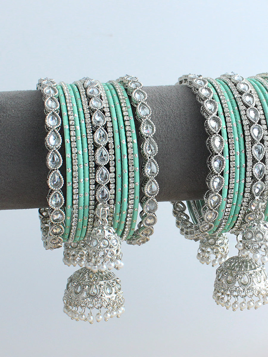 Veronica Bangle Set / Stack-Mint Green