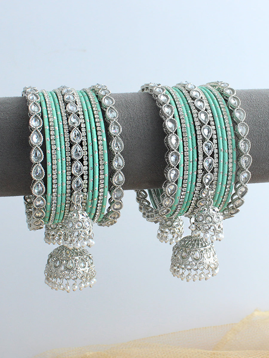 Veronica Bangle Set / Stack-Mint Green