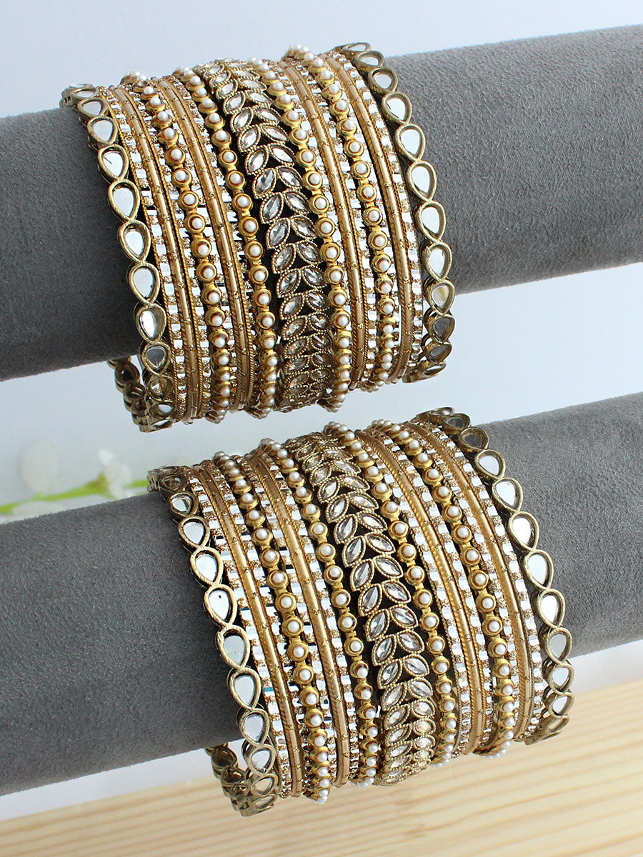 Manika Bangle Set / Stack-Gold