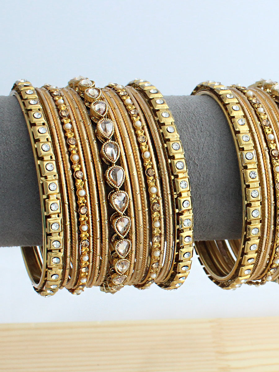 Urwa Bangle Set / Stack-Gold