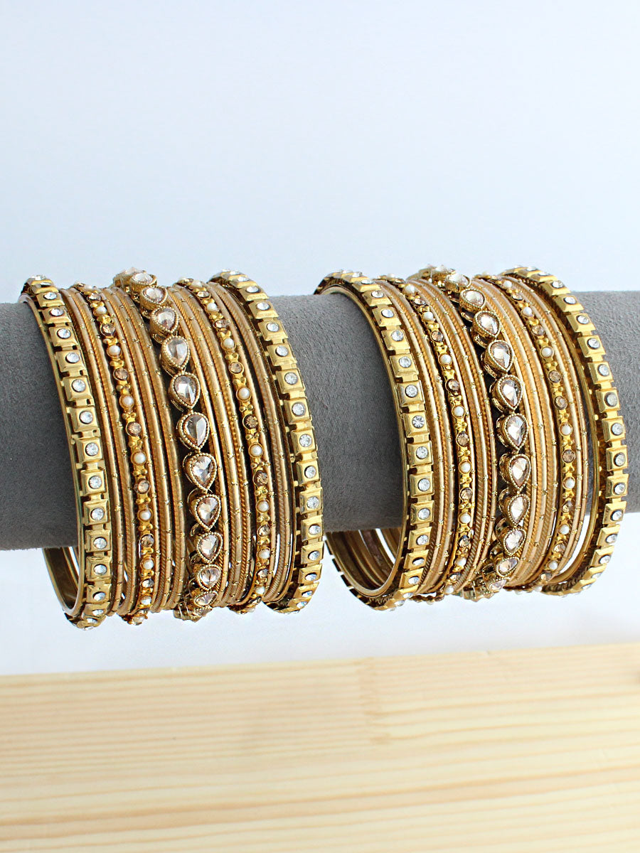 Urwa Bangle Set / Stack-Gold