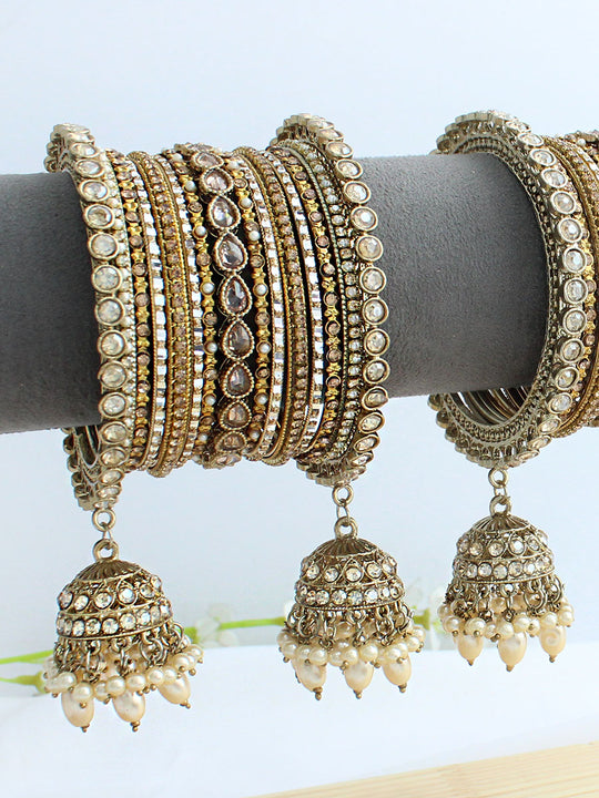 Aashi Bangle Set / Stack-Gold