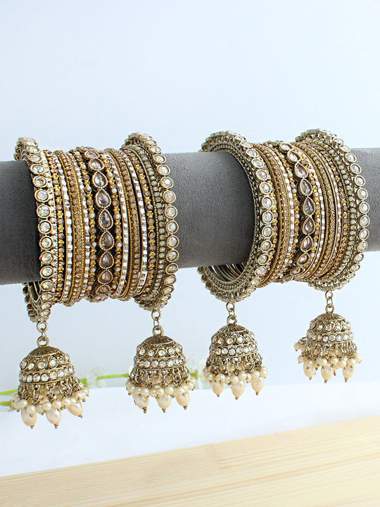 Aashi Bangle Set / Stack-Gold