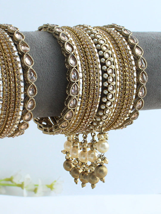 Miyana Bangle Set / Stack-Gold