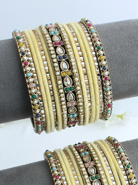 Upavan Bangle Set / Stack-Multicolor