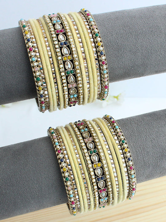 Upavan Bangle Set / Stack-Multicolor