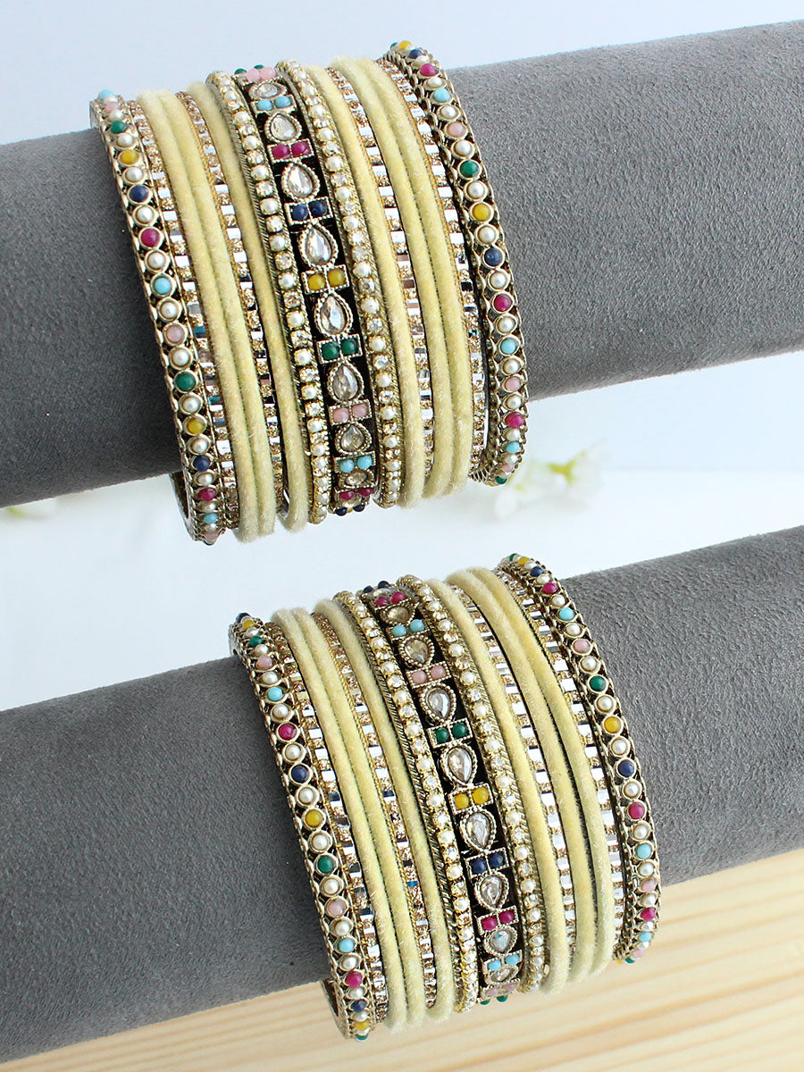 Upavan Bangle Set / Stack-Multicolor