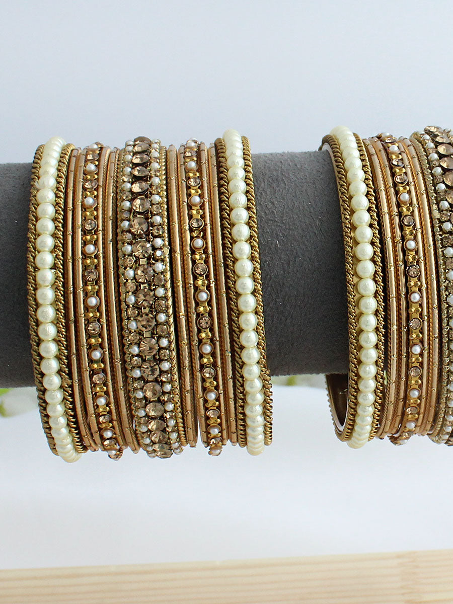 Supriya Bangle Set / Stack-Gold