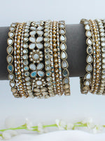 Aayat Mirror Bangle Set / Stack-Gold