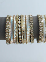 Agrima Bangle Set / Stack-White