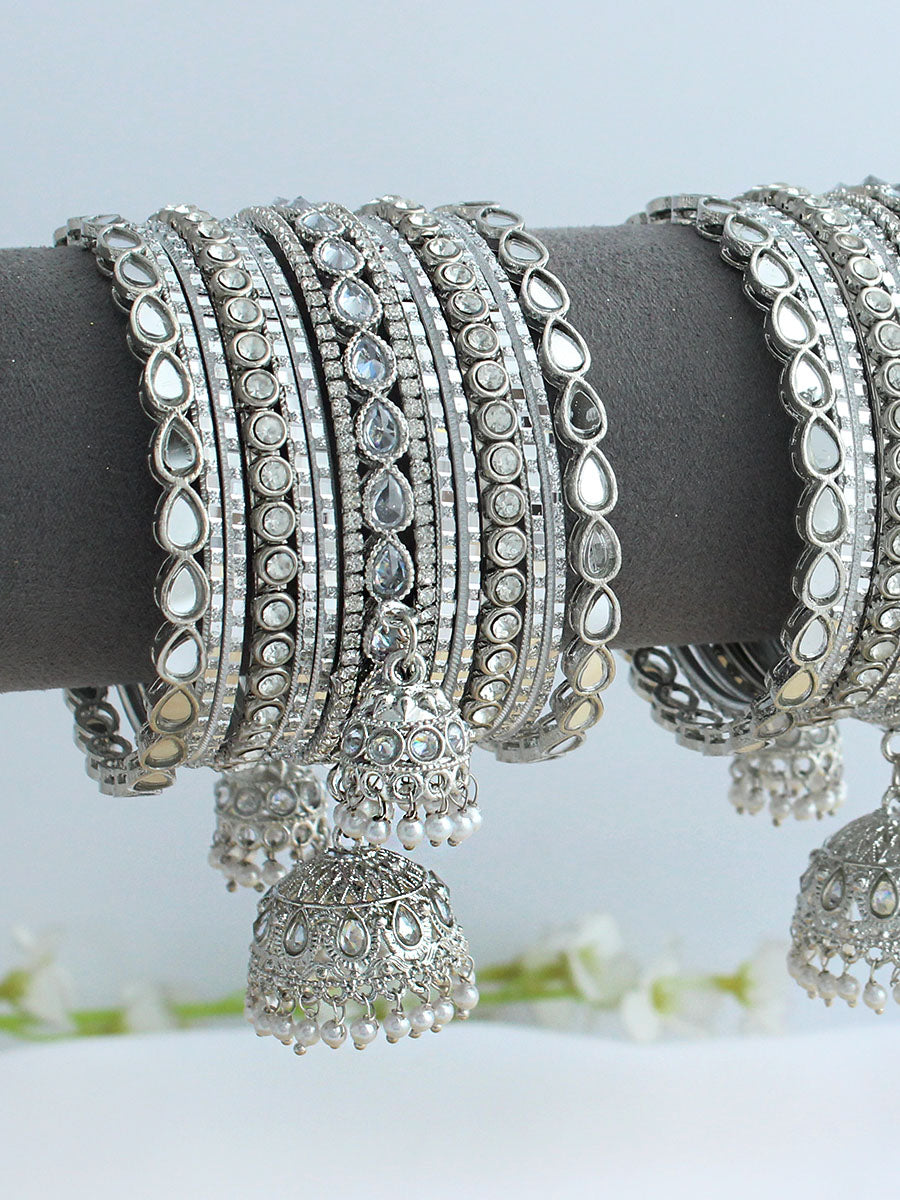 Tamara Bangle Set / Stack-Silver