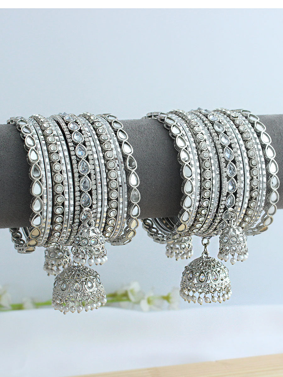 Tamara Bangle Set / Stack-silver