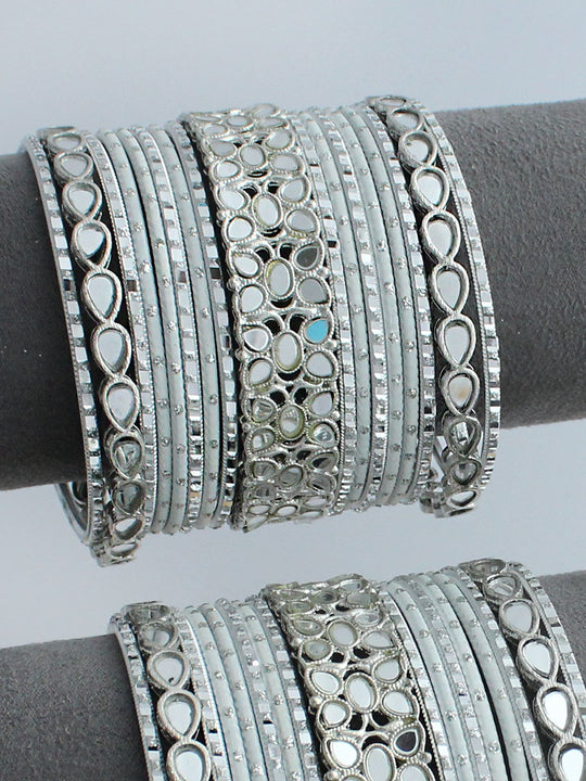 Nishi Bangle Set / Stack-Silver