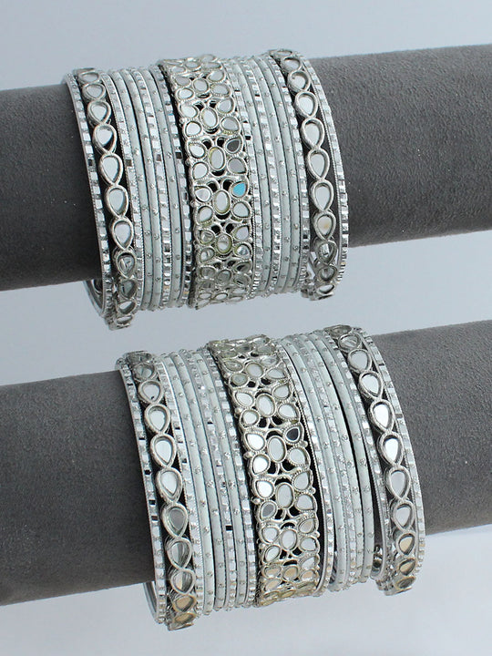 Nishi Bangle Set / Stack-Silver