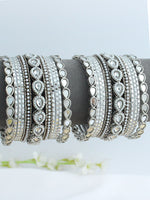 Jessica Bangle Set / Stack-Silver