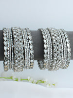 Ayesha Bangle Set / Stack-Silver