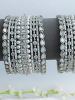 Mitali Bangle Set / Stack-Silver