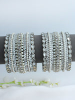 Erina Bangle Set / Stack-Silver