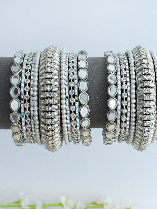 Mellisa Bangle Set / Stack-Silver