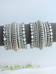 Mellisa Bangle Set / Stack-Silver