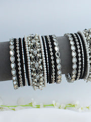 Ziba Bangle Set / Stack-Black
