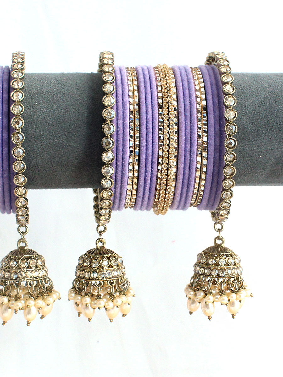 Sheeba Bangle Set / Stack-Lavender