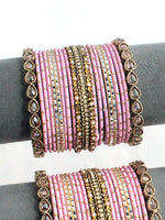 Iram Bangle Set / Stack-Pink