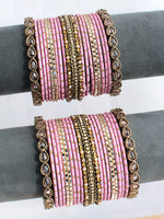 Iram Bangle Set / Stack-Pink