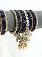 Celina Bangle Set / Stack-Blue