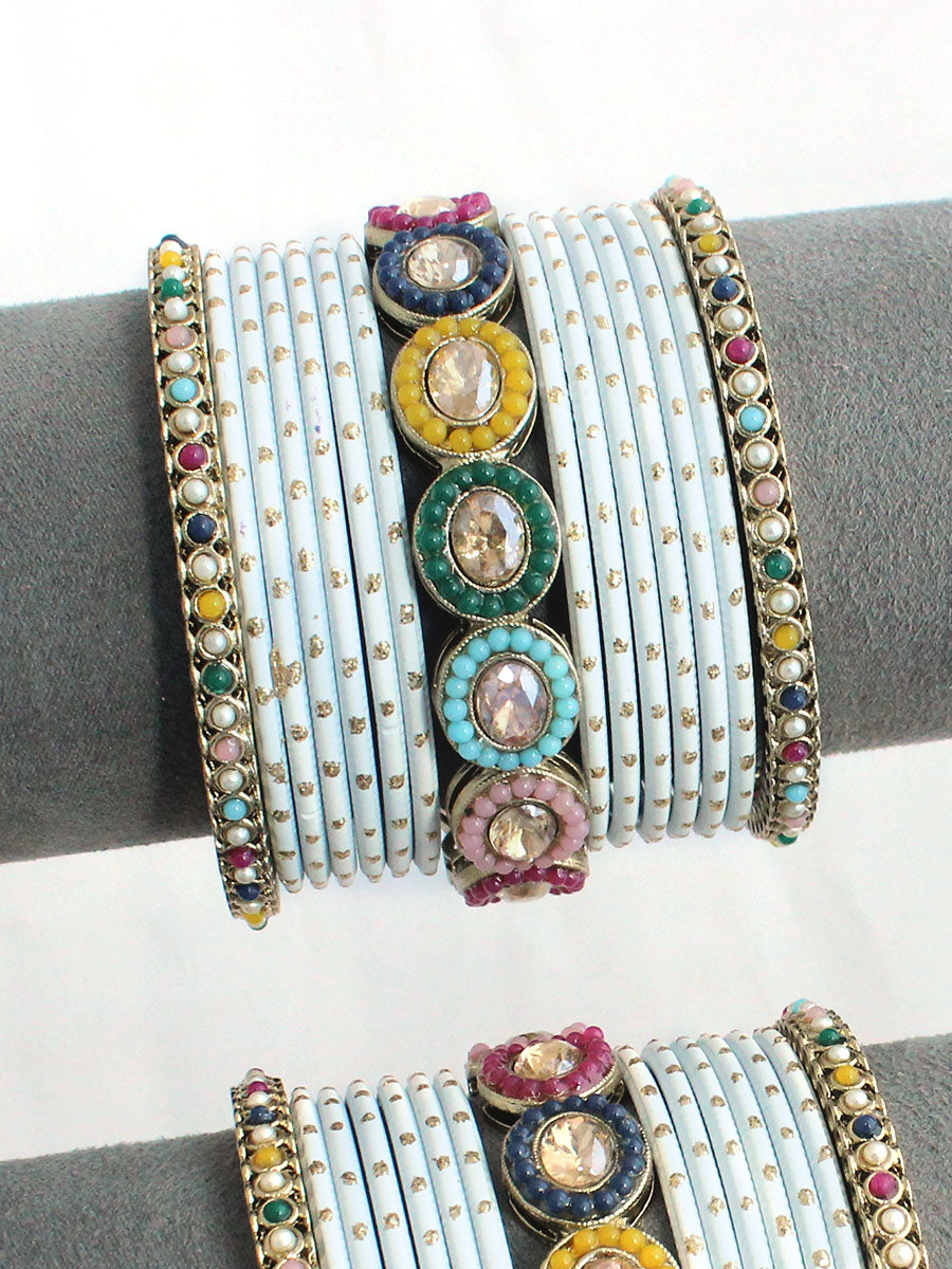 Nihika Bangle Set / Stack-Multicolor