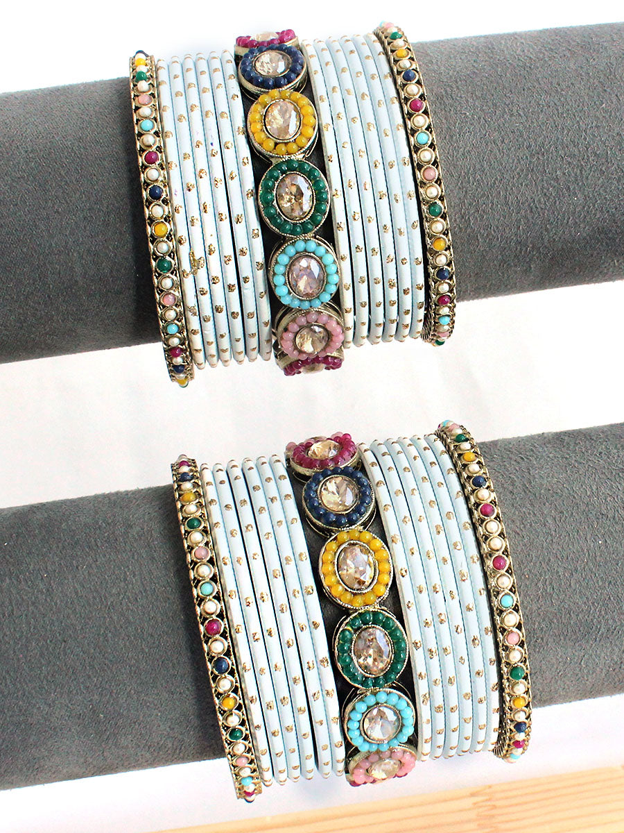 Nihika Bangle Set / Stack-Multicolor