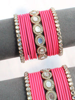 Kusum Bangle Set / Stack-Pink