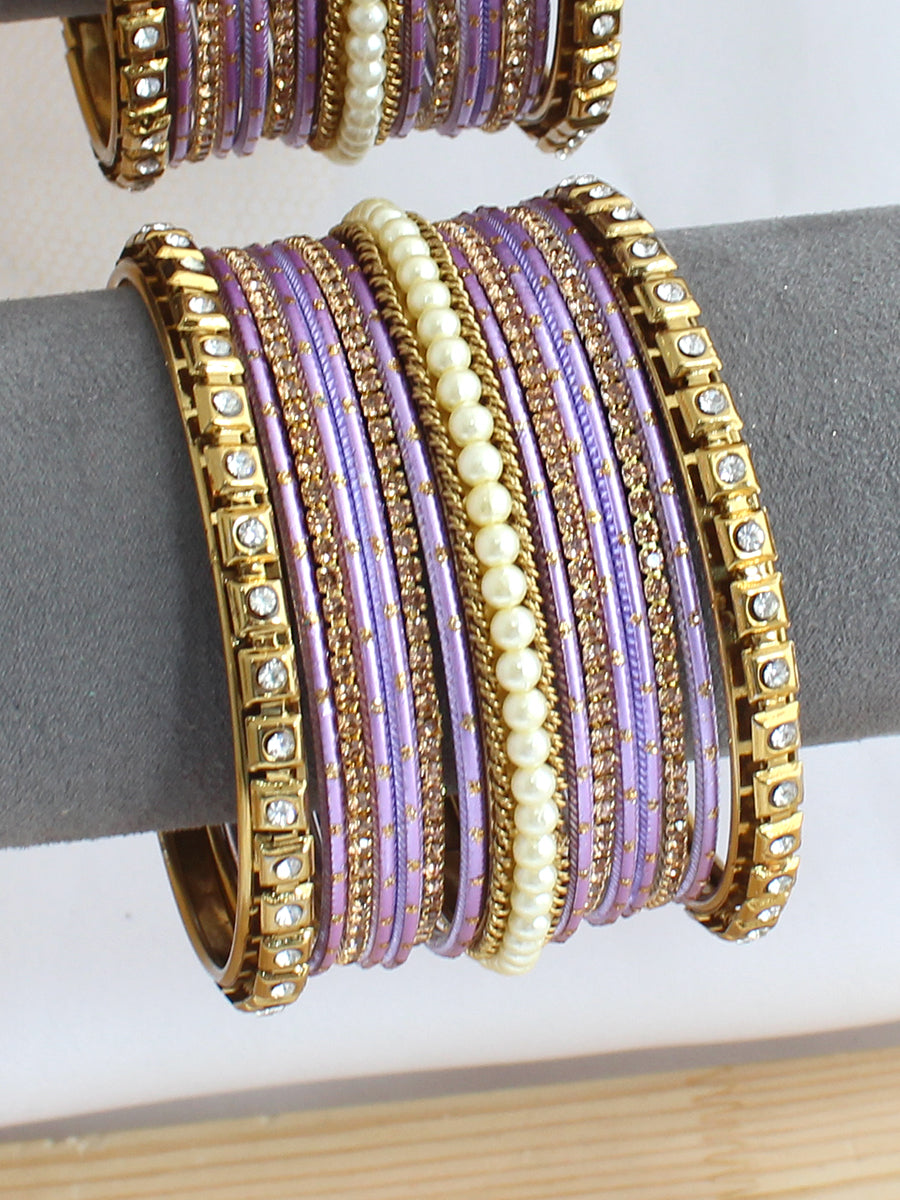 Gungun Bangle Set / Stack lavender