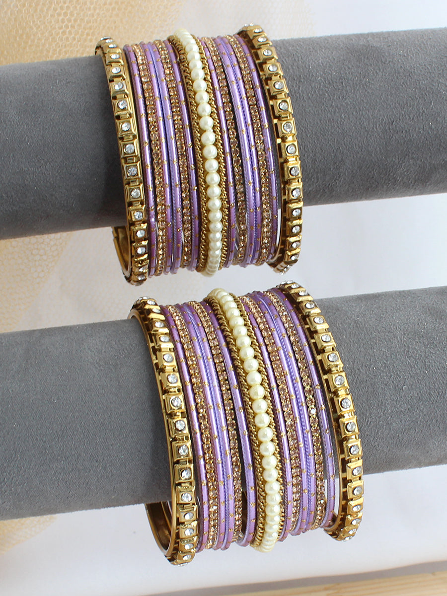 Gungun Bangle Set / Stack -Lavender