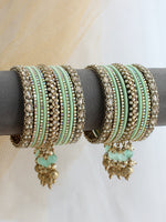Shradha Bangle Set / Stack-Mint Green