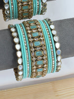 Ridhanshi Bangle Set / Stack-Mint Green