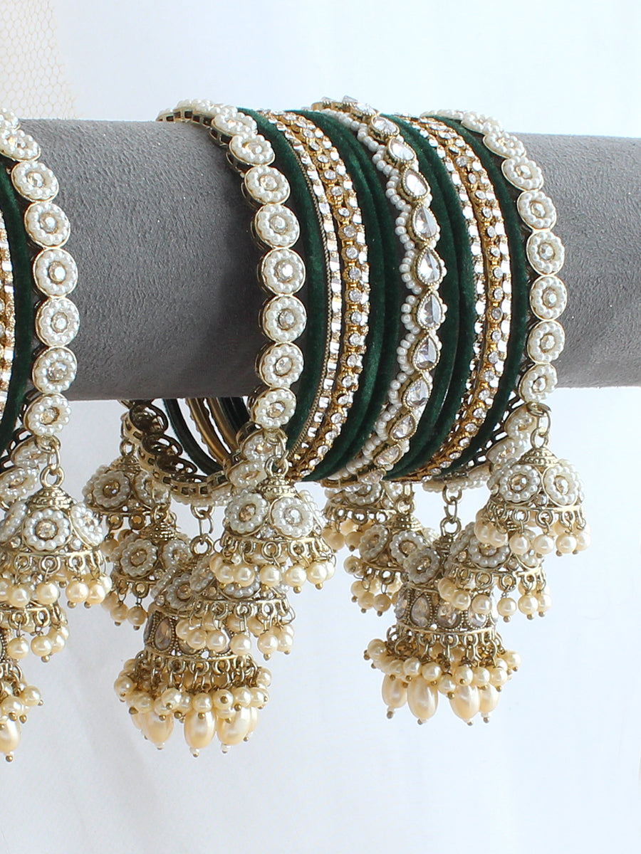 Tanishka Bangle Set / Stack-Green