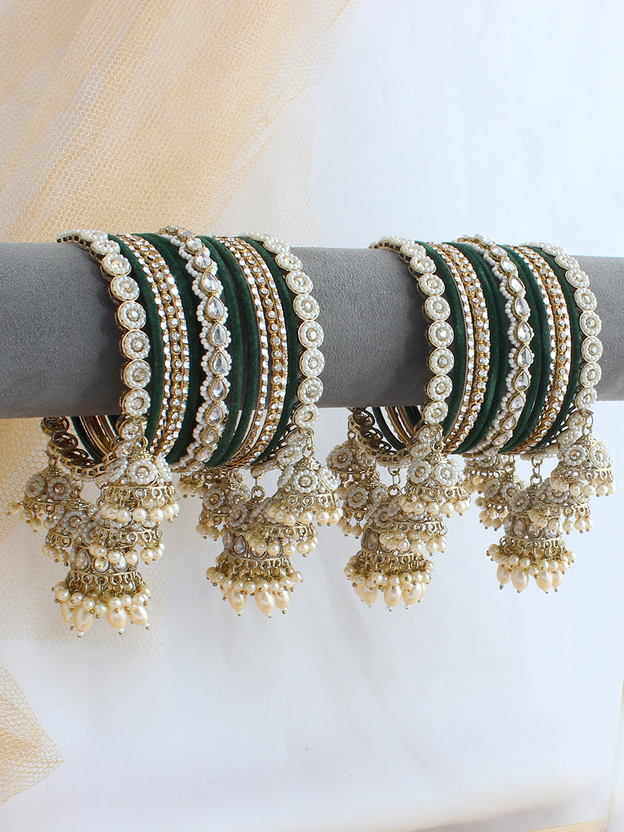 Tanishka Bangle Set / Stack-Green