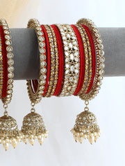 Savita Bangle Set / Stack - Red